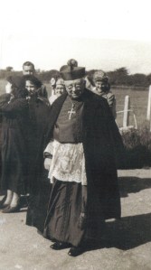 Bishop Flynn at the church opening in August 1951